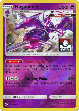 Naganadel (108/214) (League Promo) [Sun & Moon: Lost Thunder] | The Time Vault CA
