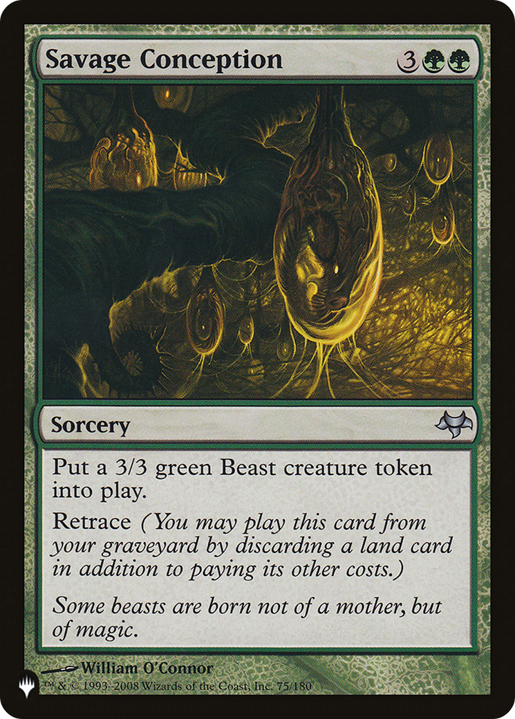 Savage Conception [The List] | The Time Vault CA