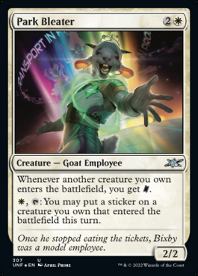 Park Bleater (Galaxy Foil) [Unfinity] | The Time Vault CA
