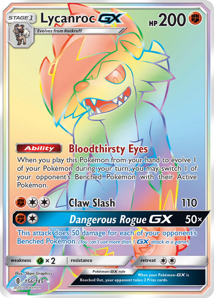 Lycanroc GX (156/145) [Sun & Moon: Guardians Rising] | The Time Vault CA