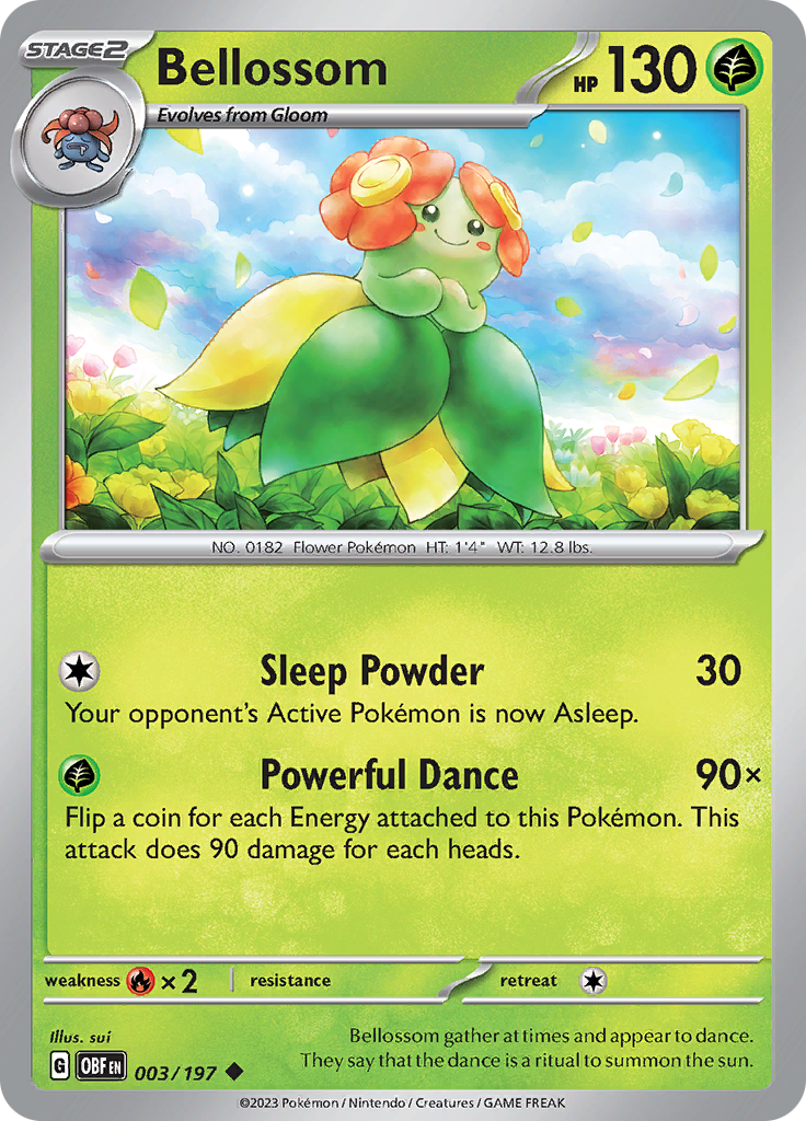 Bellossom (003/197) [Scarlet & Violet: Obsidian Flames] | The Time Vault CA