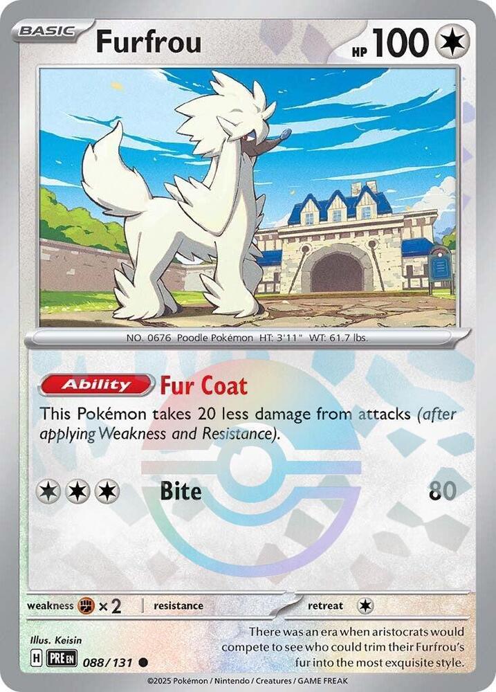 Furfrou (088/131) (Poke Ball Pattern) [Scarlet & Violet: Prismatic Evolutions] | The Time Vault CA