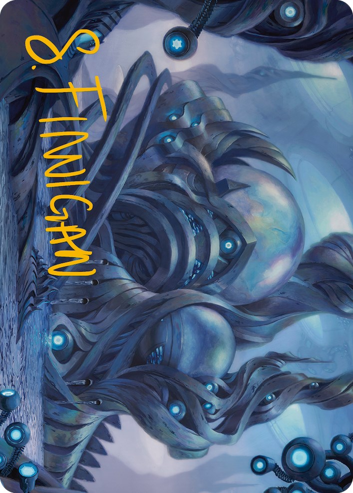 The Surgical Bay Art Card (Gold-Stamped Signature) [Phyrexia: All Will Be One Art Series] | The Time Vault CA
