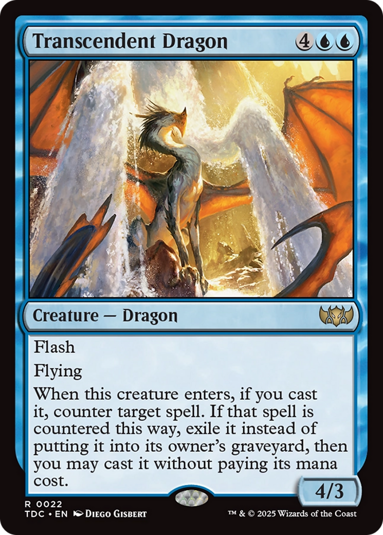 Transcendent Dragon [Tarkir: Dragonstorm Commander] | The Time Vault CA
