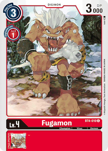 Fugamon [BT4-010] [Great Legend] | The Time Vault CA