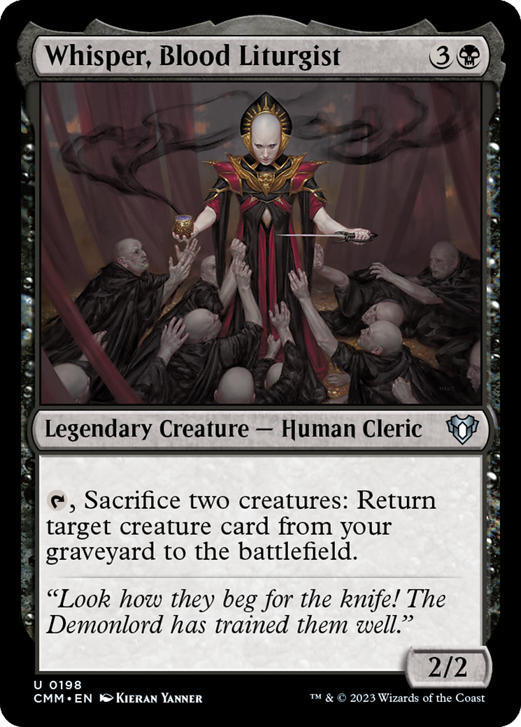 Whisper, Blood Liturgist [Commander Masters] | The Time Vault CA