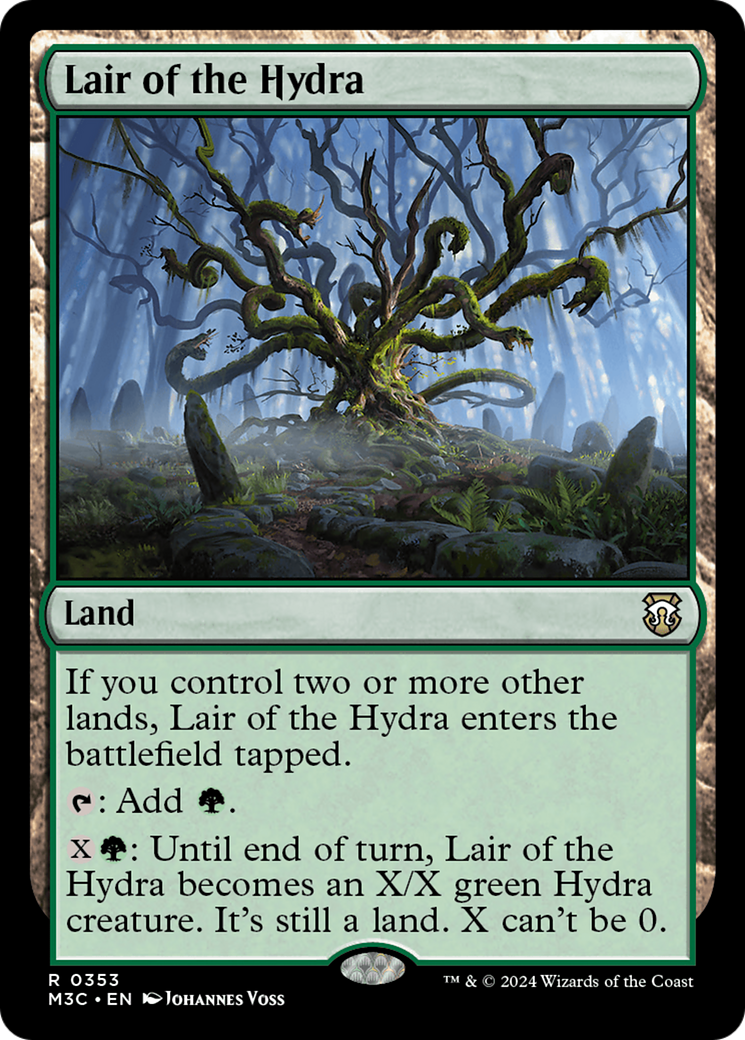 Lair of the Hydra (Ripple Foil) [Modern Horizons 3 Commander] | The Time Vault CA