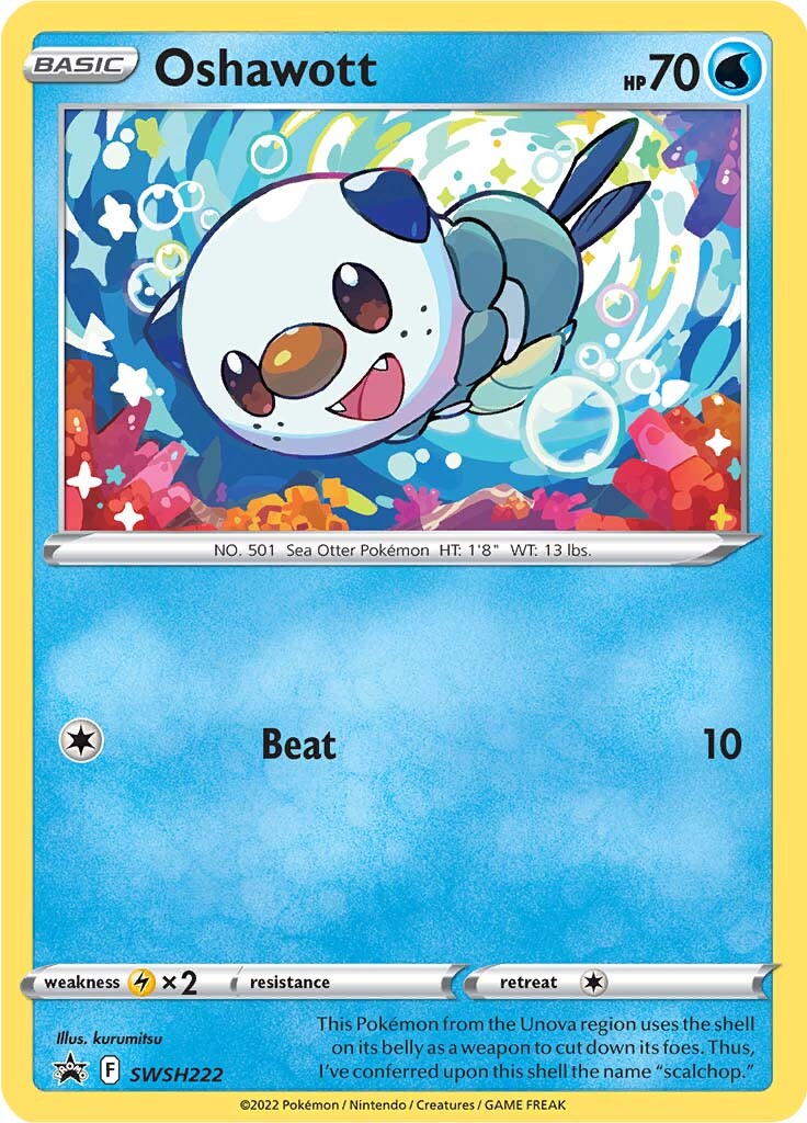 Oshawott (SWSH222) [Sword & Shield: Black Star Promos] | The Time Vault CA