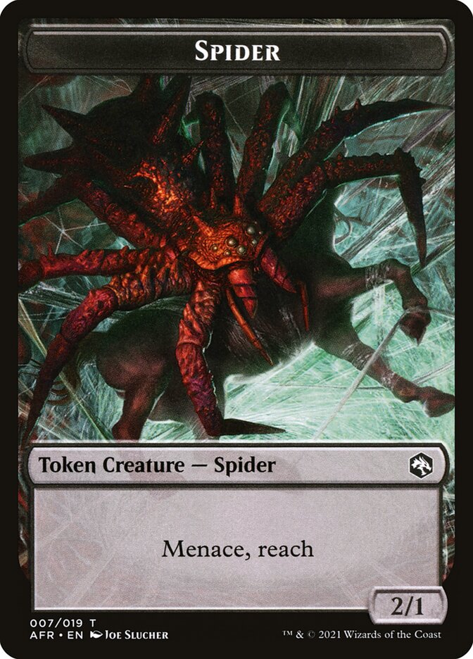 Spider // Guenhwyvar Double-Sided Token [Dungeons & Dragons: Adventures in the Forgotten Realms Tokens] | The Time Vault CA