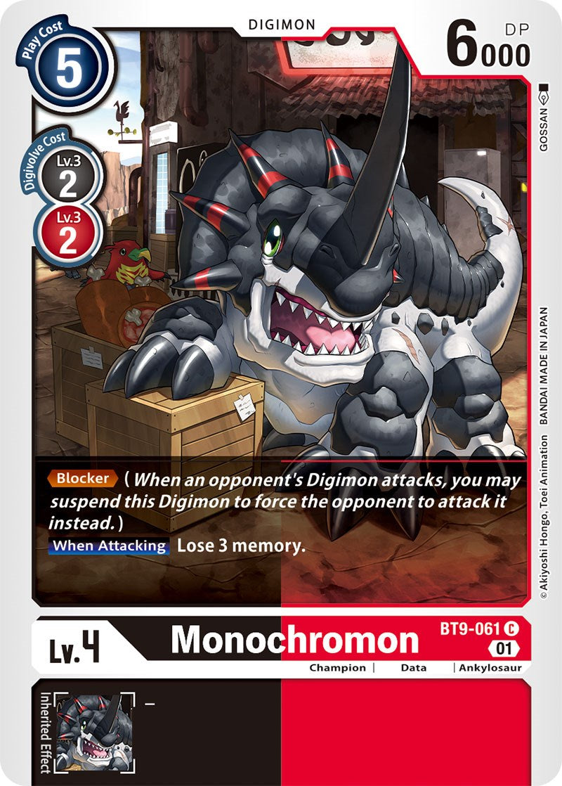 Monochromon [BT9-061] [X Record] | The Time Vault CA