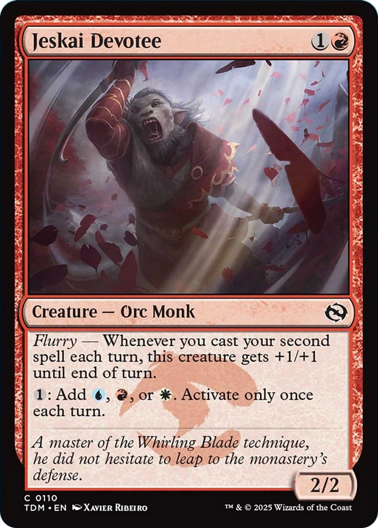 Jeskai Devotee [Tarkir: Dragonstorm] | The Time Vault CA