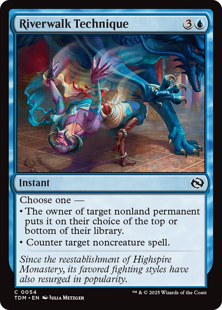 Riverwalk Technique [Tarkir: Dragonstorm] | The Time Vault CA