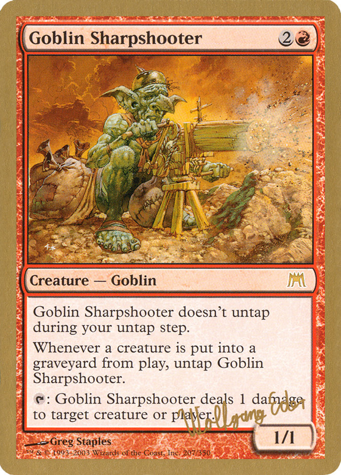 Goblin Sharpshooter (Wolfgang Eder) [World Championship Decks 2003] | The Time Vault CA