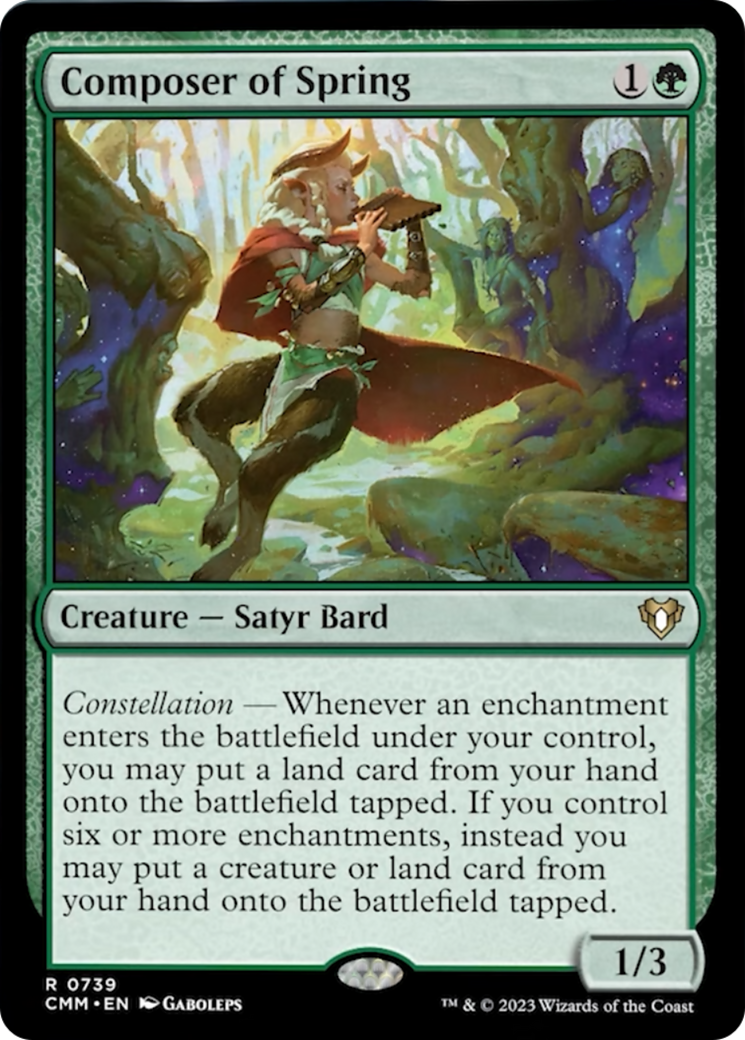 Composer of Spring [Commander Masters] | The Time Vault CA