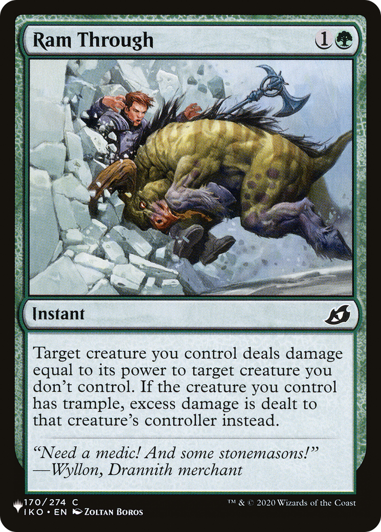 Ram Through [The List] | The Time Vault CA