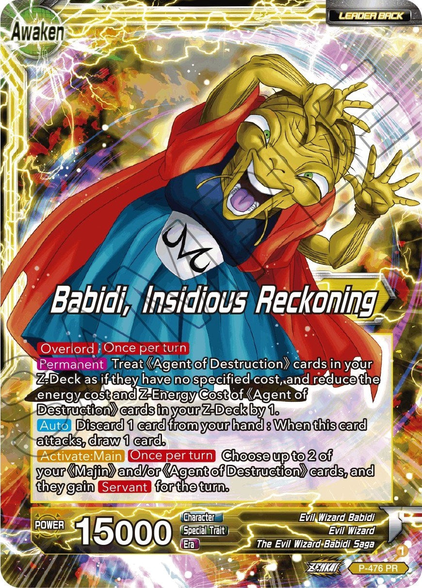 Babidi // Babidi, Insidious Reckoning (Silver Foil) (P-476) [Tournament Promotion Cards] | The Time Vault CA