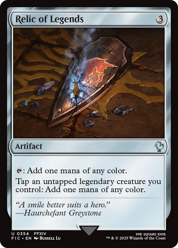 Relic of Legends [FINAL FANTASY Commander] | The Time Vault CA