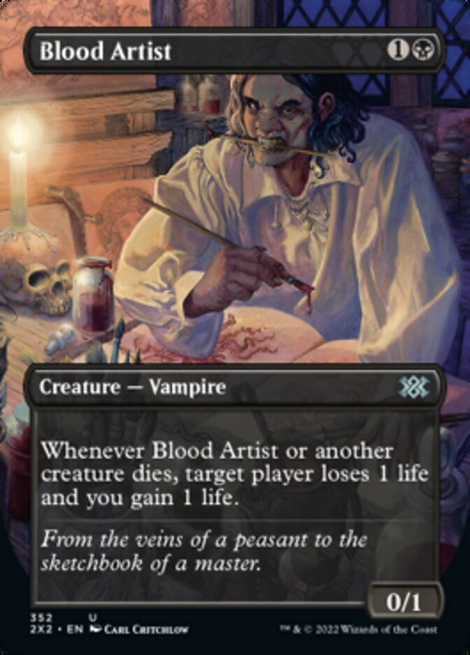 Blood Artist (Borderless Alternate Art) [Double Masters 2022] | The Time Vault CA