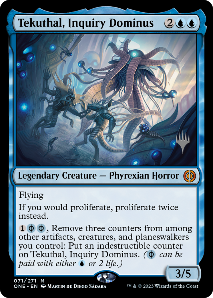 Tekuthal, Inquiry Dominus (Promo Pack) [Phyrexia: All Will Be One Promos] | The Time Vault CA