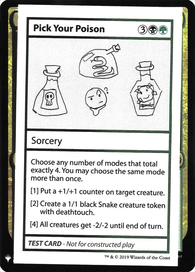 Pick Your Poison [Mystery Booster Playtest Cards] | The Time Vault CA