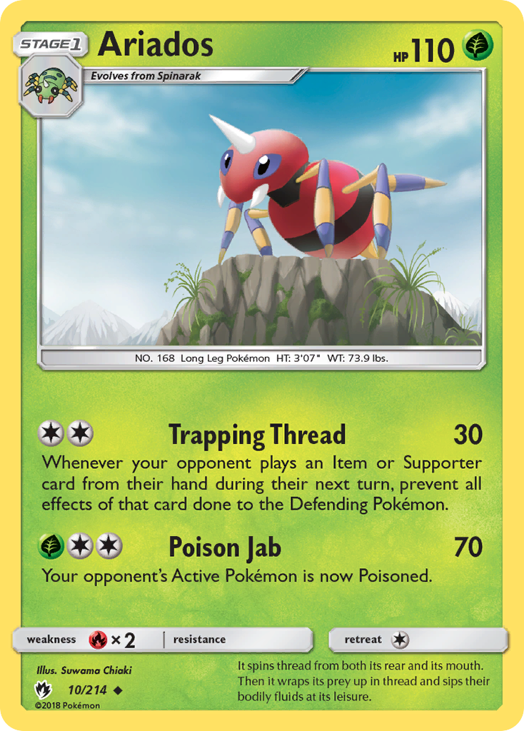 Ariados (10/214) [Sun & Moon: Lost Thunder] | The Time Vault CA