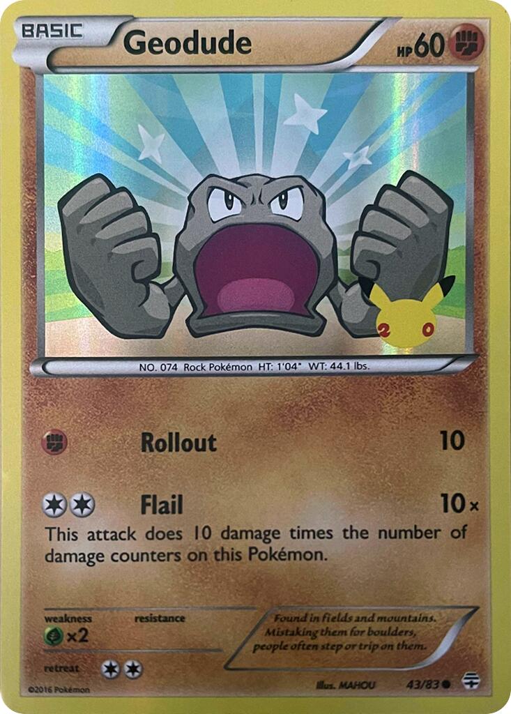 Geodude (043/083) [Celebrations: 25th Anniversary] | The Time Vault CA