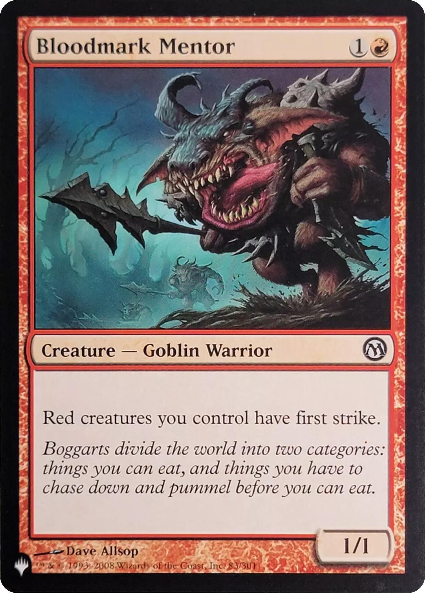 Bloodmark Mentor (83) [The List] | The Time Vault CA