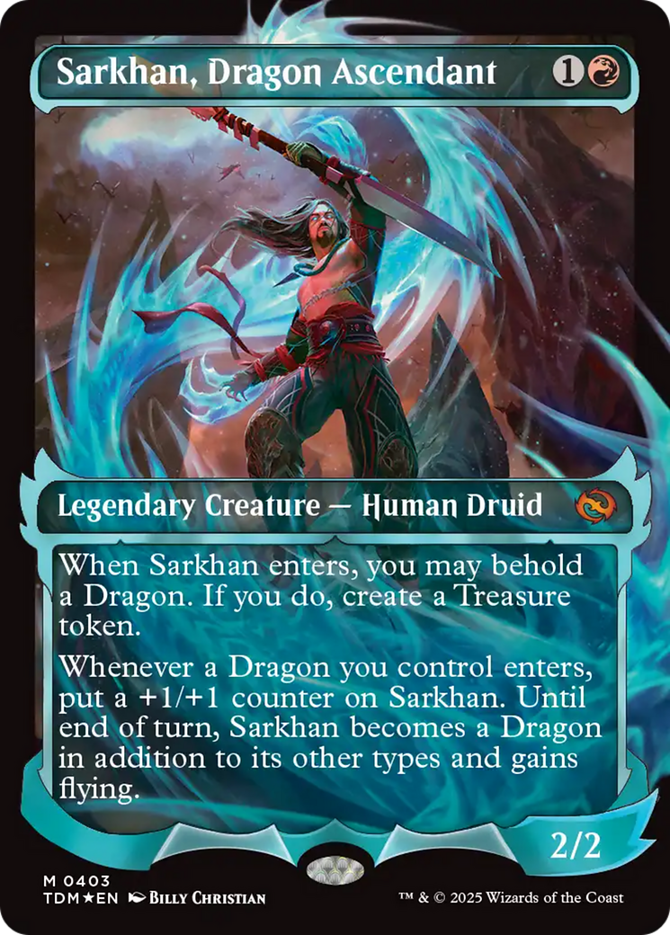 Sarkhan, Dragon Ascendant (0403) (Showcase) [Tarkir: Dragonstorm] | The Time Vault CA