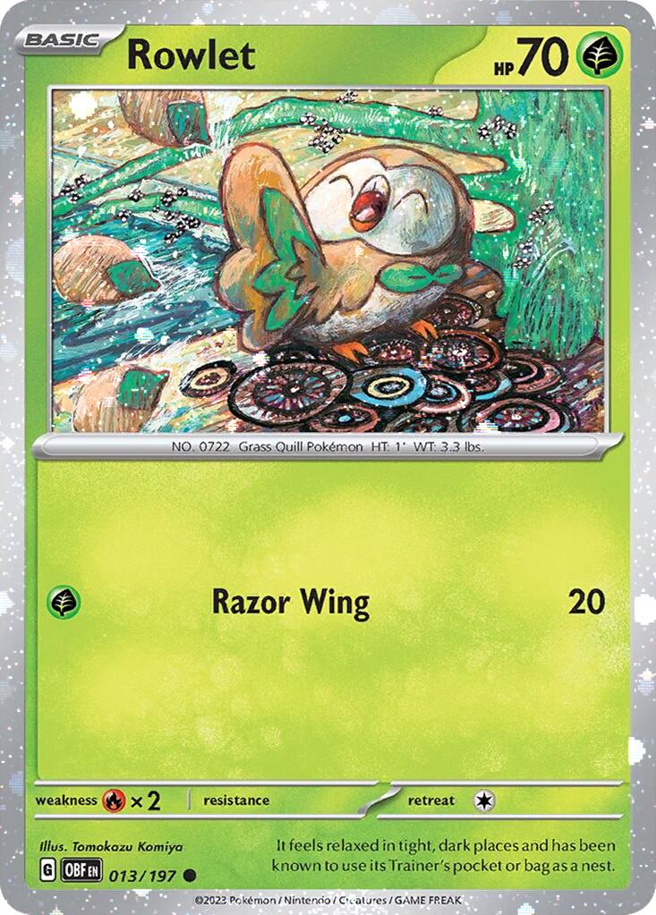 Rowlet (013/197) (Cosmos Holo) [Miscellaneous Cards] | The Time Vault CA