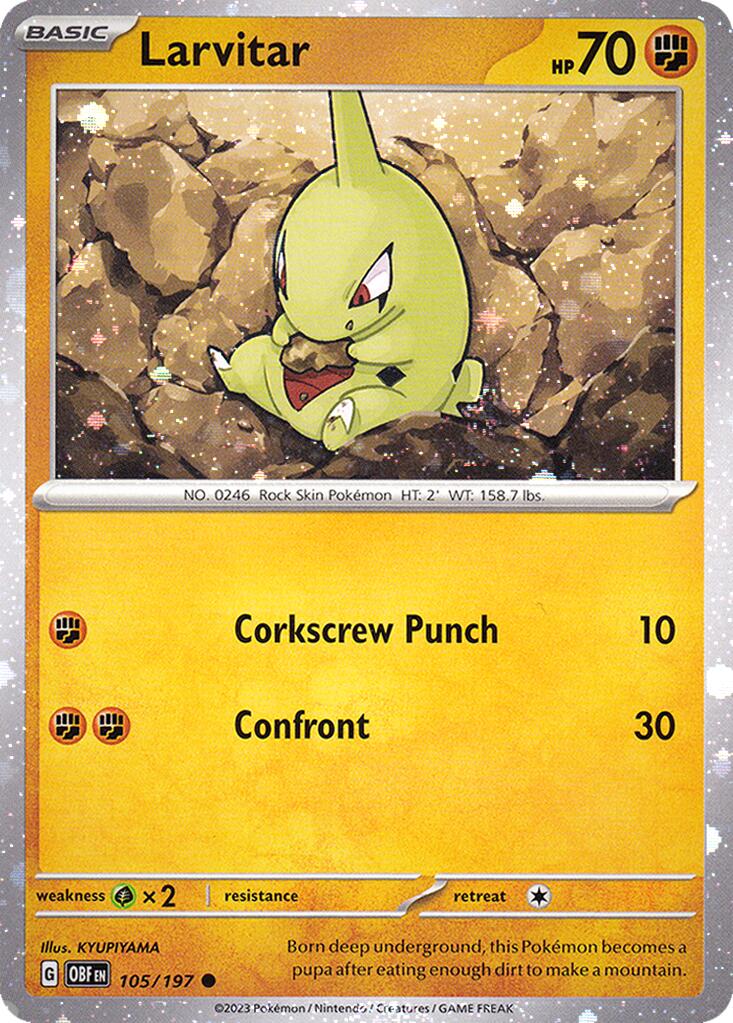 Larvitar (105/197) (Cosmos Holo) [Miscellaneous Cards] | The Time Vault CA