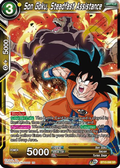 Son Goku, Steadfast Assistance (BT15-096) [Saiyan Showdown] | The Time Vault CA
