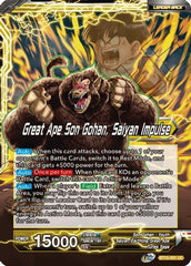Son Gohan // Great Ape Son Gohan, Saiyan Impulse (BT15-091) [Saiyan Showdown] | The Time Vault CA