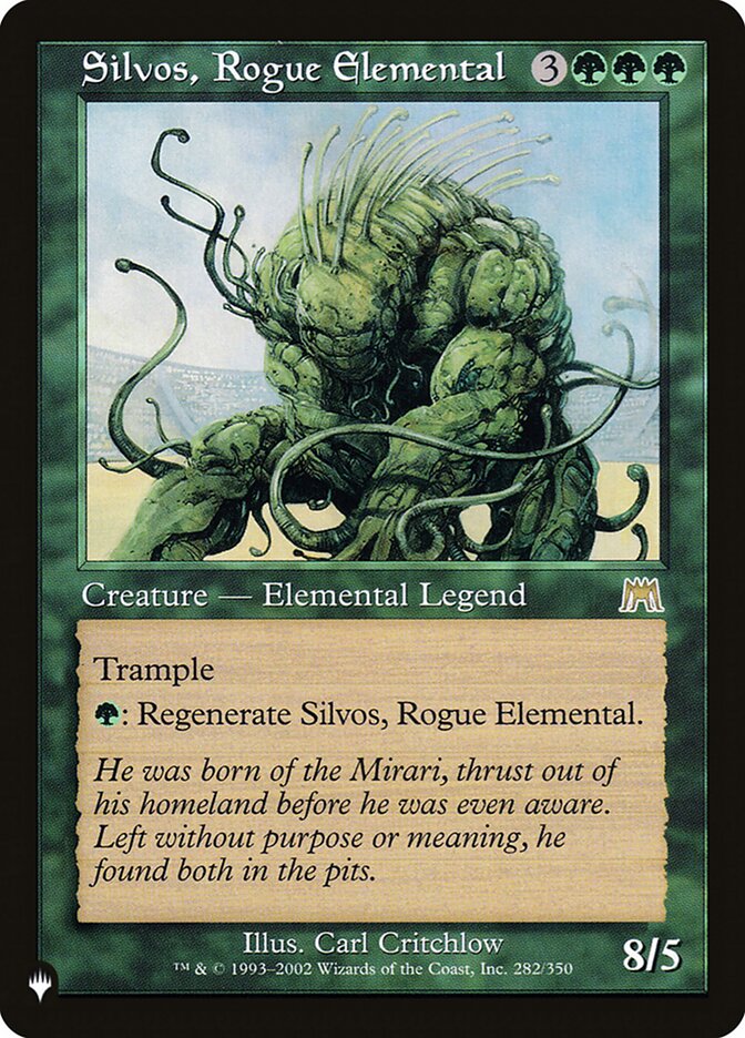 Silvos, Rogue Elemental [The List] | The Time Vault CA