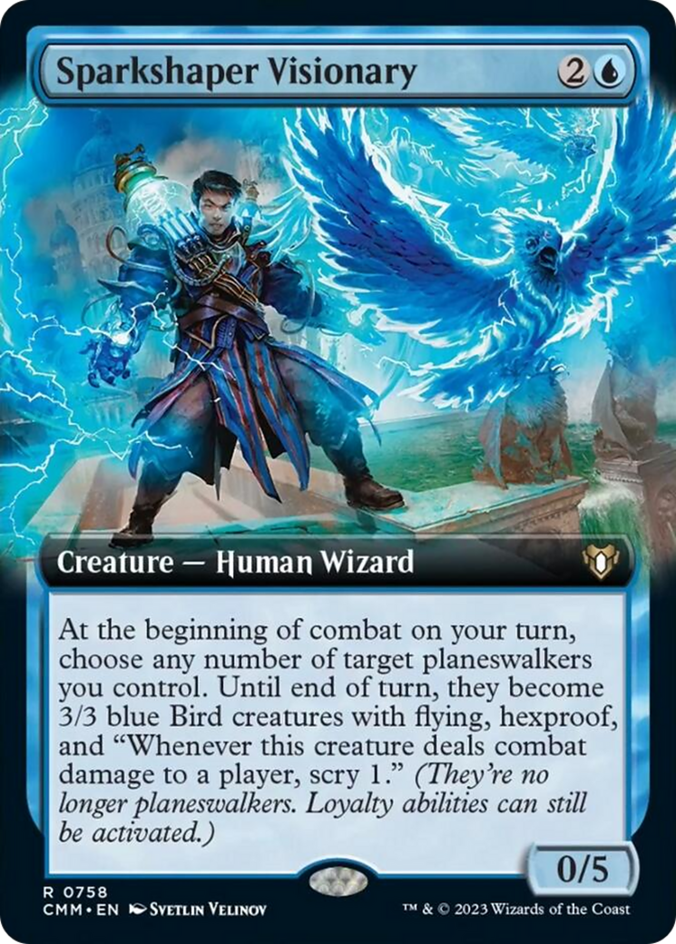 Sparkshaper Visionary (Extended Art) [Commander Masters] | The Time Vault CA