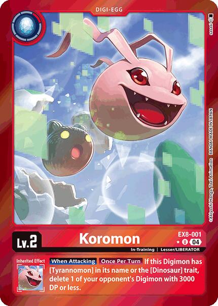 Koromon [EX8-001] (Limited Foil) [Chain of Liberation] | The Time Vault CA