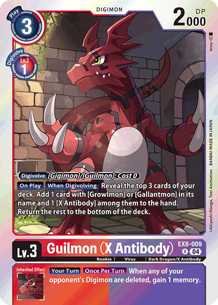 Guilmon (X Antibody) [EX8-009] [Chain of Liberation] | The Time Vault CA