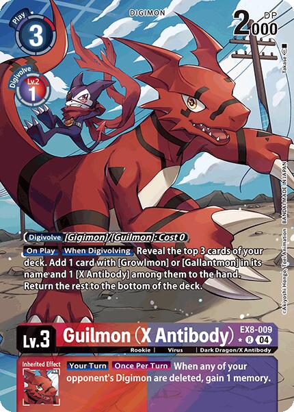 Guilmon (X Antibody) [EX8-009] (Alternate Art) [Chain of Liberation] | The Time Vault CA