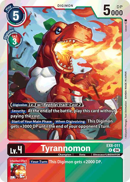 Tyrannomon [EX8-011] [Chain of Liberation] | The Time Vault CA