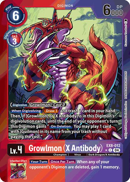 Growlmon (X Antibody) (Limited Foil) [Chain of Liberation] | The Time Vault CA