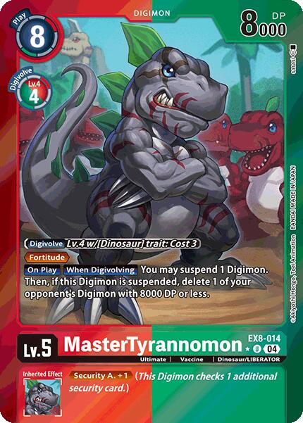 MasterTyrannomon [EX8-014] (Limited Foil) [Chain of Liberation] | The Time Vault CA