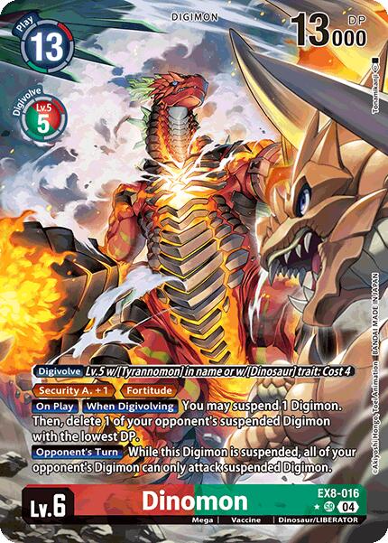 Dinomon [EX8-016] (Alternate Art) [Chain of Liberation] | The Time Vault CA