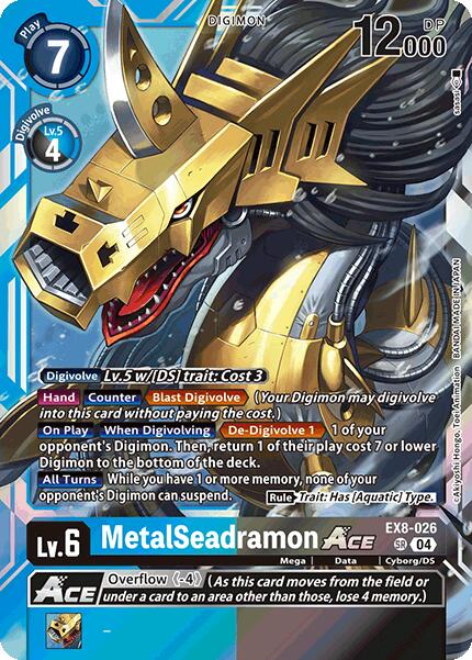 MetalSeadramon ACE [EX8-026] [Chain of Liberation] | The Time Vault CA