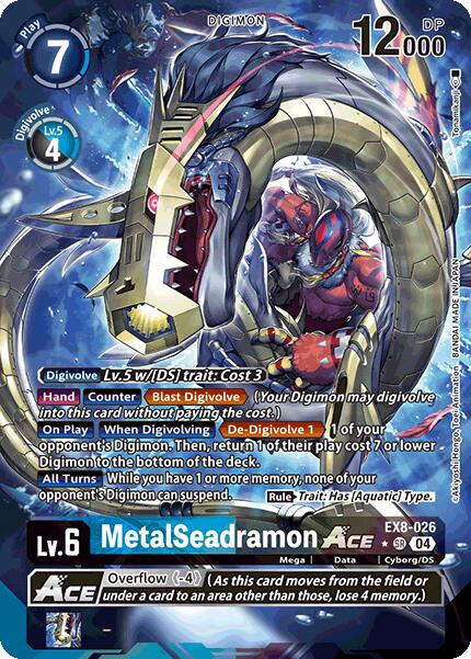 MetalSeadramon ACE [EX8-026] (Alternate Art) [Chain of Liberation] | The Time Vault CA