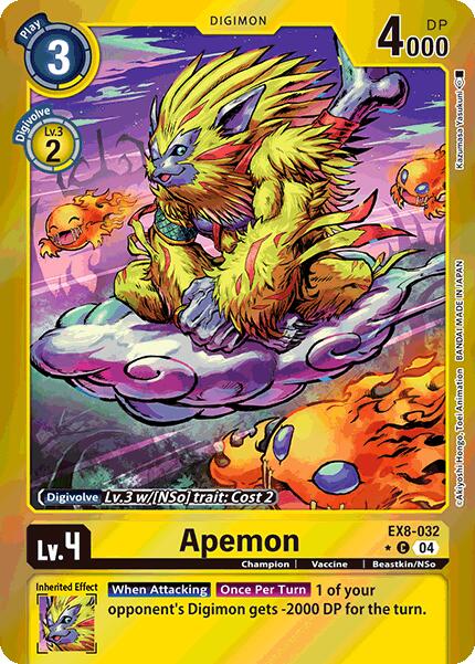 Apemon [EX8-032] (Limited Foil) [Chain of Liberation] | The Time Vault CA