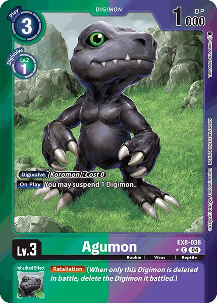 Agumon [EX8-038] - EX8-038 (Limited Foil) [Chain of Liberation] | The Time Vault CA