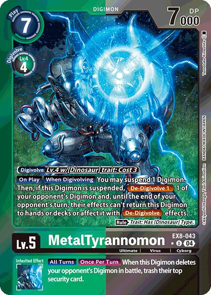 MetalTyrannomon [EX8-043] (Limited Foil) [Chain of Liberation] | The Time Vault CA