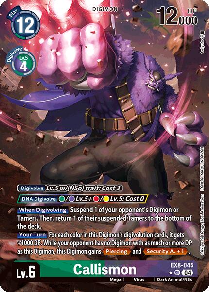 Callismon [EX8-045] (Alternate Art) [Chain of Liberation] | The Time Vault CA