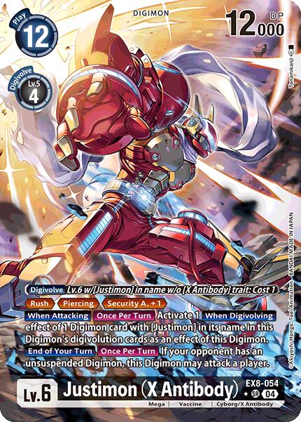 Justimon (X Antibody) [EX8-054] (Alternate Art) [Chain of Liberation] | The Time Vault CA