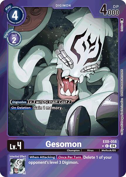 Gesomon [EX8-058] (Limited Foil) [Chain of Liberation] | The Time Vault CA