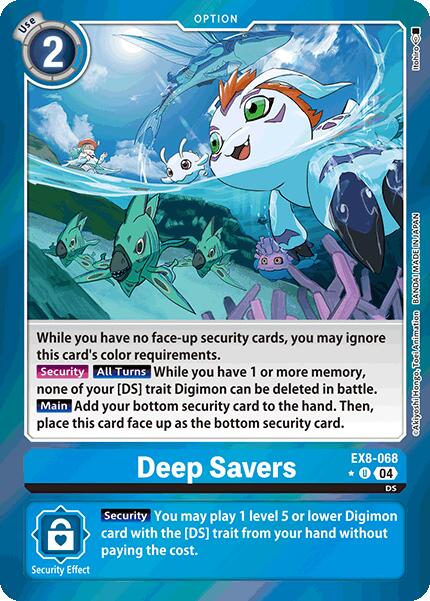 Deep Savers [EX8-068] (Limited Foil) [Chain of Liberation] | The Time Vault CA